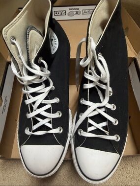 Converse Black and White High-Top Sneakers